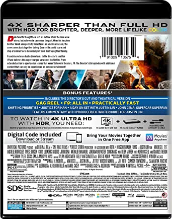 F9: The Fast Saga (4K Ultra Hd/Blu-Ray/Digital)