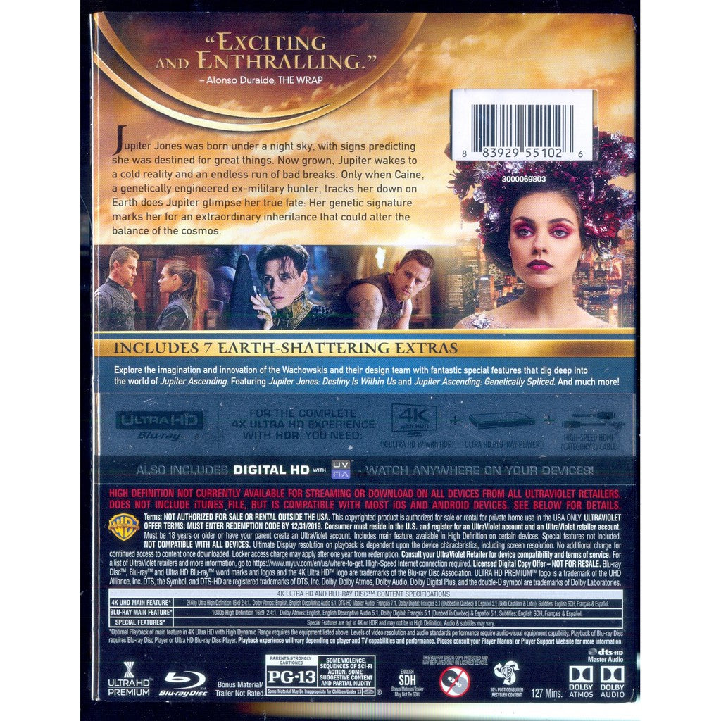 Jupiter Ascending  4K Ultra HD  Blu-ray