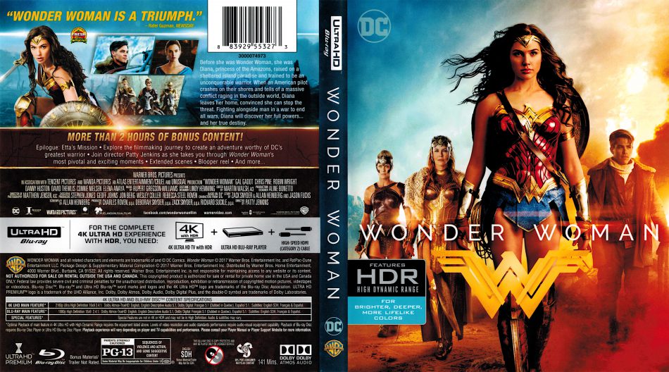 Wonder Woman 4K Ultra HD  Blu-Ray  Digital