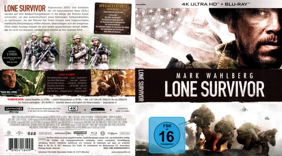 Lone Survivor 4K Ultra HD  Blu-Ray  Digital