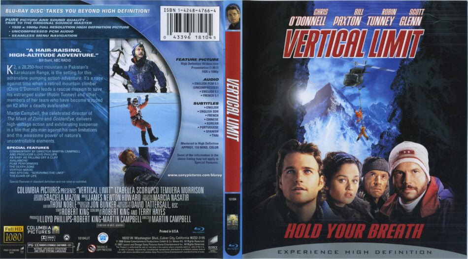 Vertical Limit Blu-ray