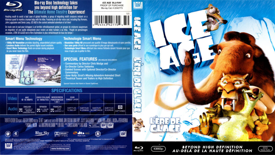 Ice Age Blu-ray