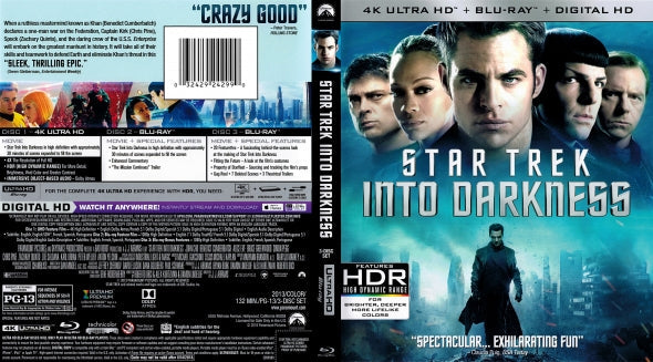 Star Trek: Into Darkness 4K Ultra HD Blu-ray + Digital