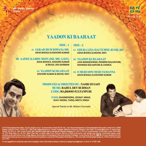 Yaadon Ki Barat LP