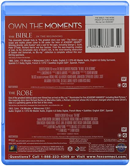 The Bible / The Robe Double Feature Blu-ray