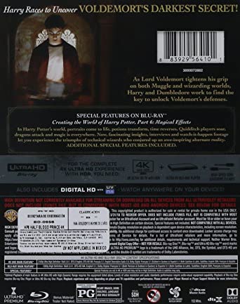 Harry Potter and the Half Blood Prince 4K Ultra HD + Blu-ray