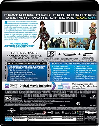 How to Train Your Dragon 4K + blu ray + Digital