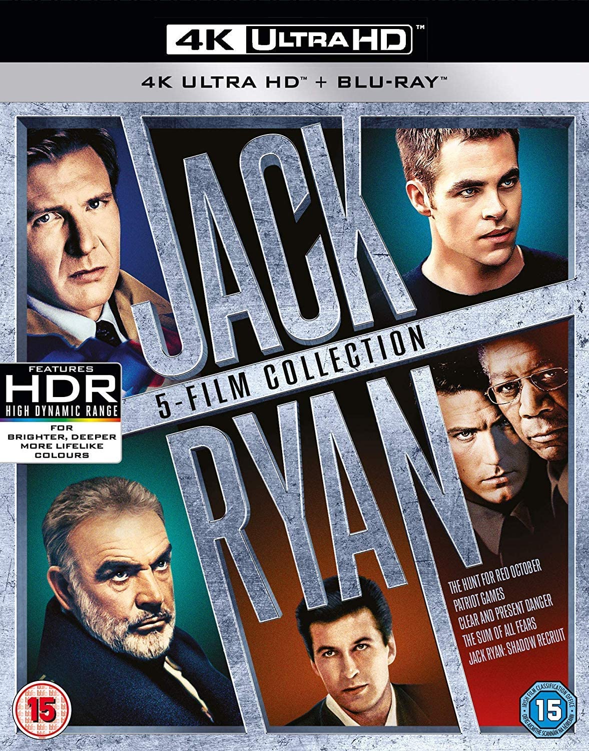 Jack Ryan Box set 5 Films 4K UHD + Blu-ray + Digital