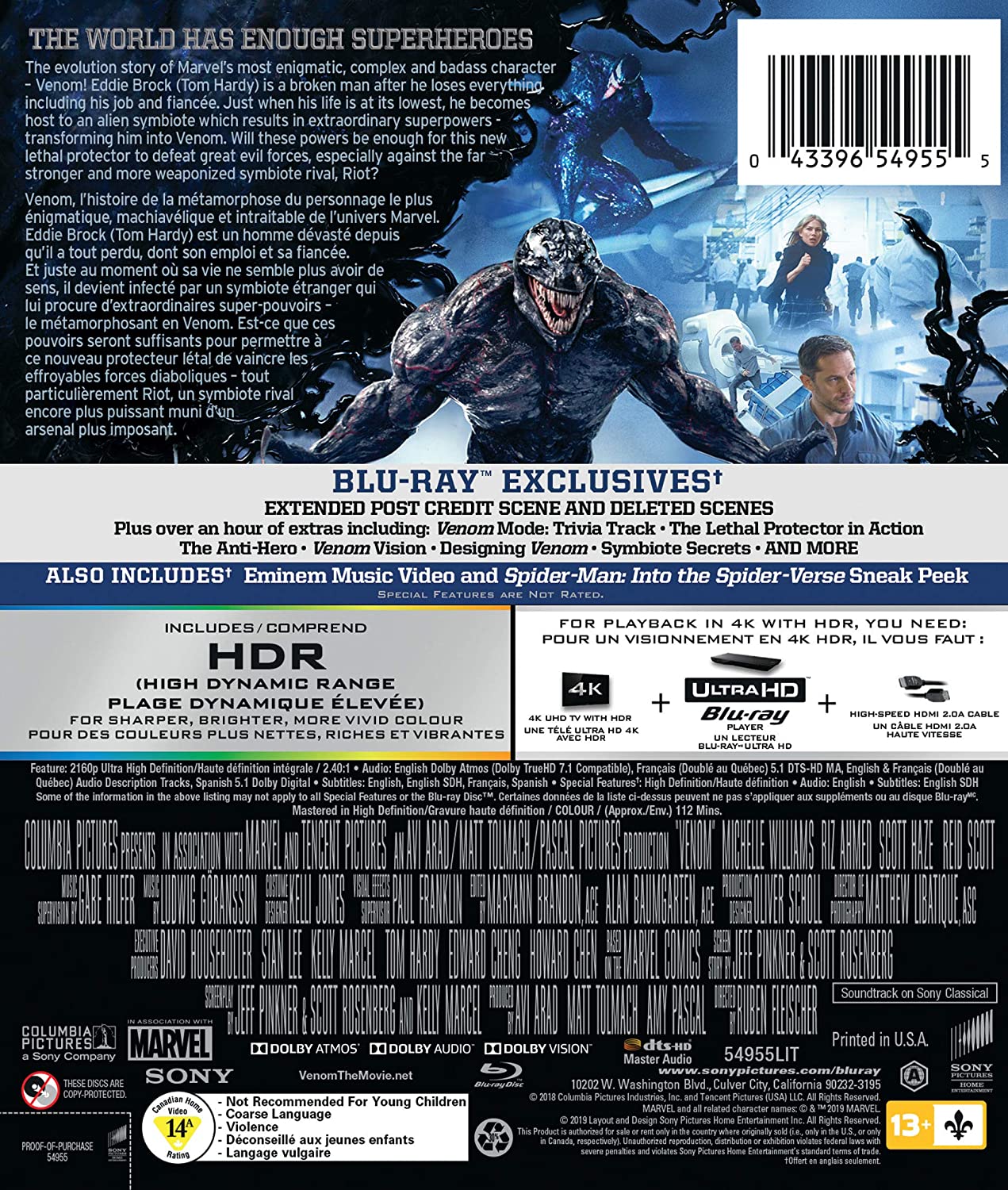 Venom - 4K UHD/Blu-ray + Digital