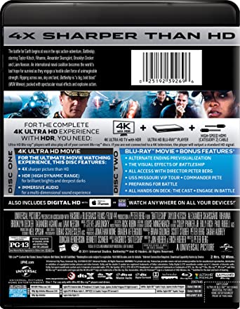 Battleship 4K ULTRA HD + Blu-ray + DIGITAL HD