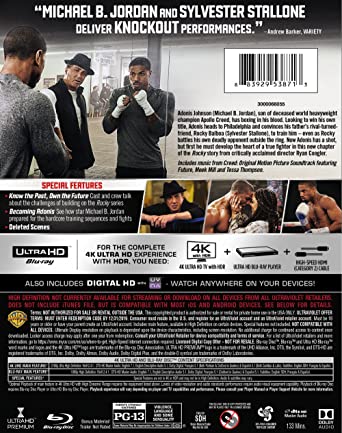 Creed  4K Ultra HD + Blu-ray + Digital HD