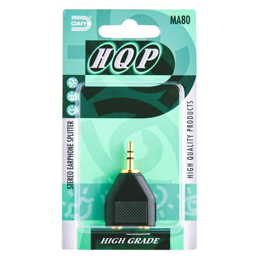 DAIYO Stereo Earphone Splitter MA 80