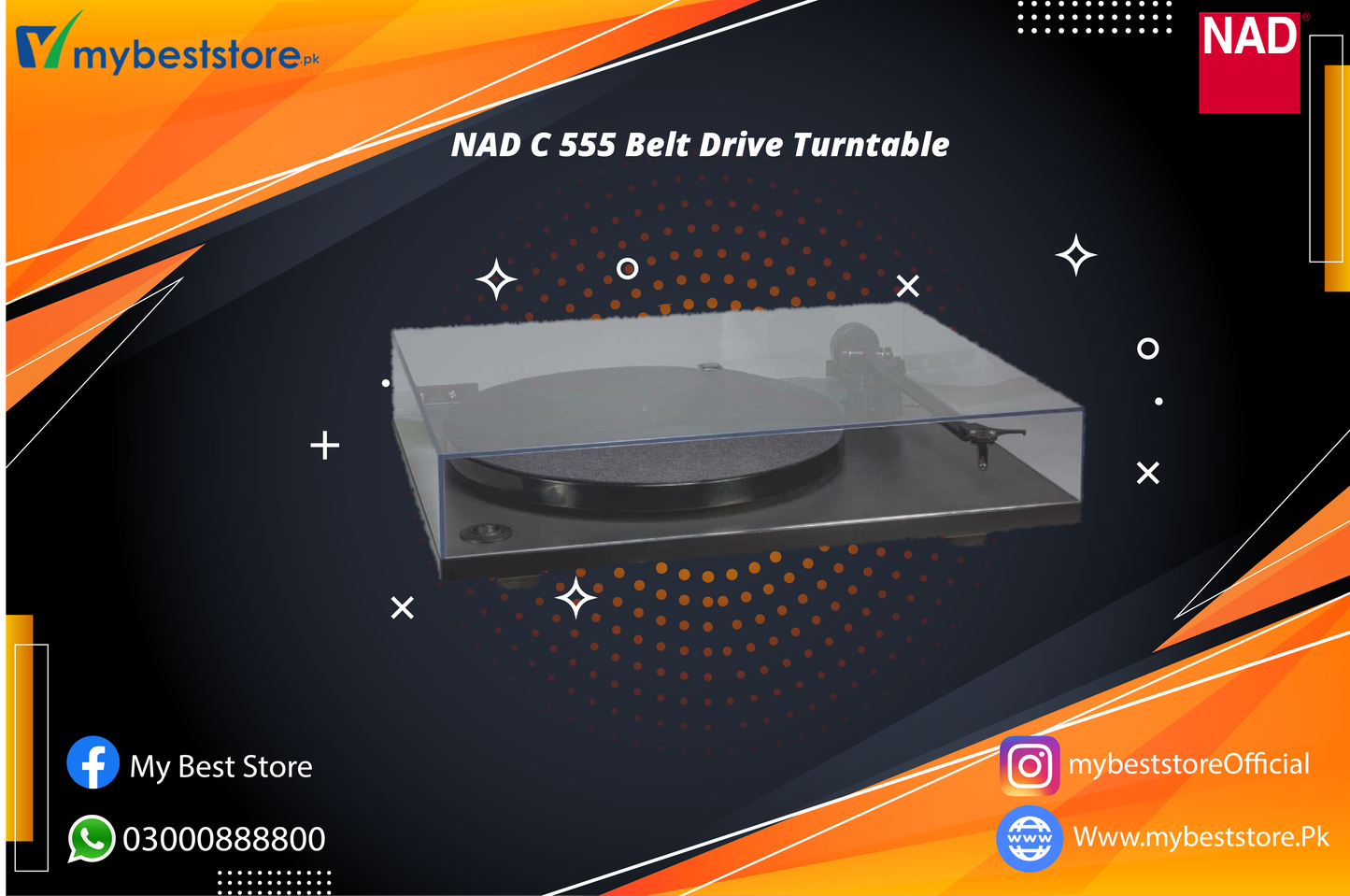 NAD C 555 Belt Drive Turntable