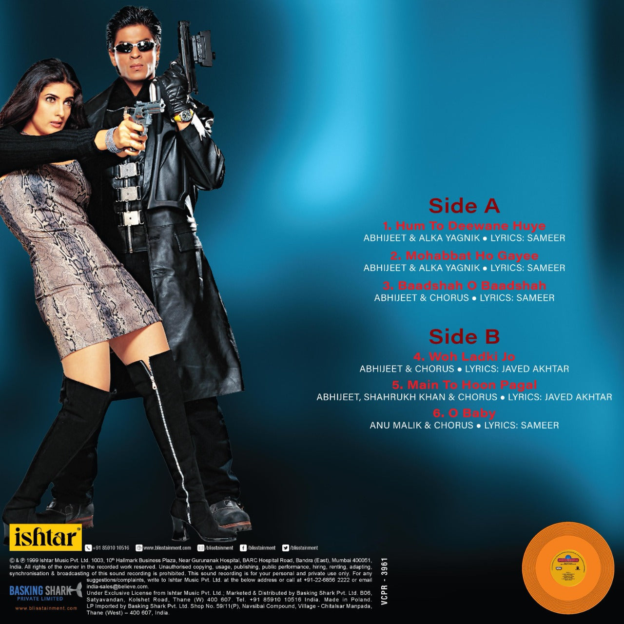 Baadshah – Orange Coloured – LP Record