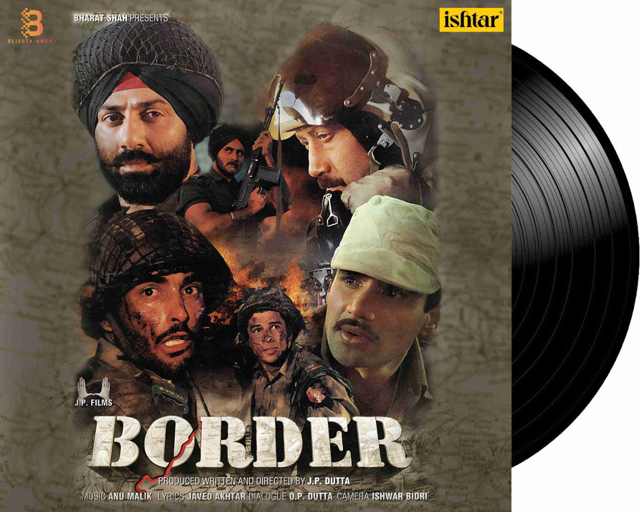 Border – Cover Book Fold - LP Record