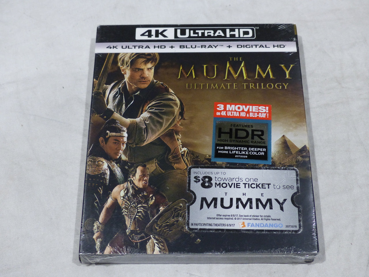 The Mummy Trilogy 4K ultra HD + Blu-ray + Digital