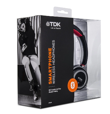 Tdk Stereo Headset TDK SB30 In Ear Sport Clip Headphones Red