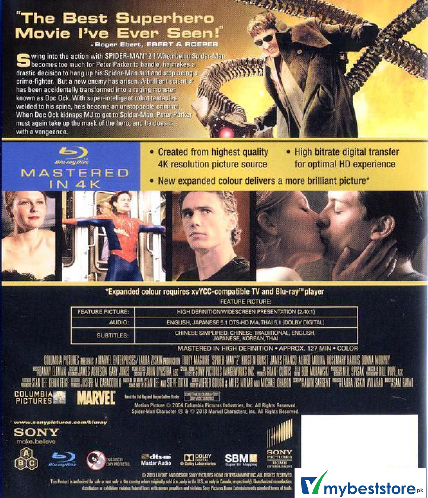 Spider-Man 2 (Mastered in 4k) (Blu-ray)