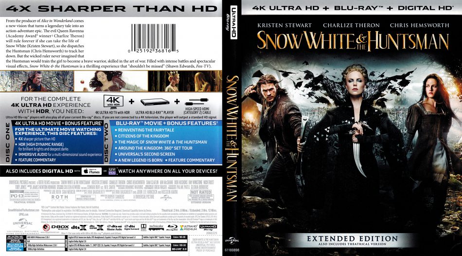 Snow White and the Huntsman 4K Ultra HD  Blu-Ray  Digital