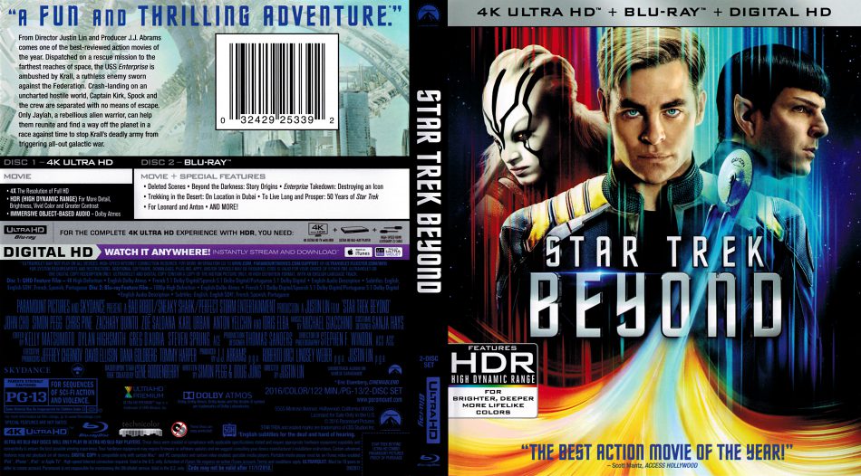 Star Trek Beyond-4k Blu-ray Digital