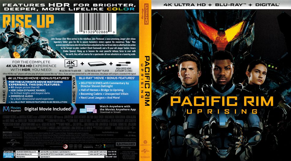 Pacific Rim: Uprising 4K UHD + Blu-ray + Digital