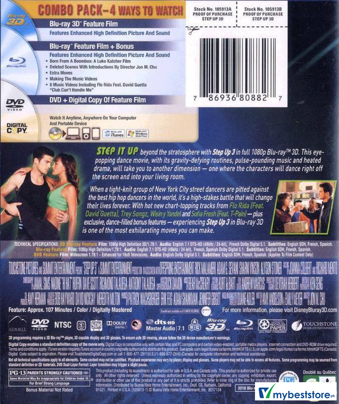 Step Up 3 (Blu-ray 3D + Blu-ray + DVD + Digital Copy)