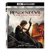 Resident Evil: The Final Chapter 4K Blu-ray Digital