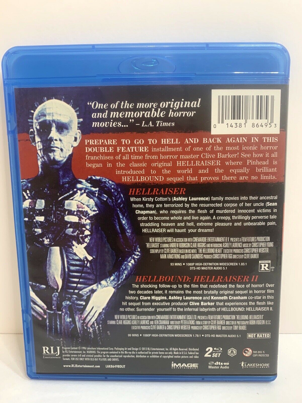 Horror Double Feature (Hellraiser / Hellbound: Hellraiser 2)