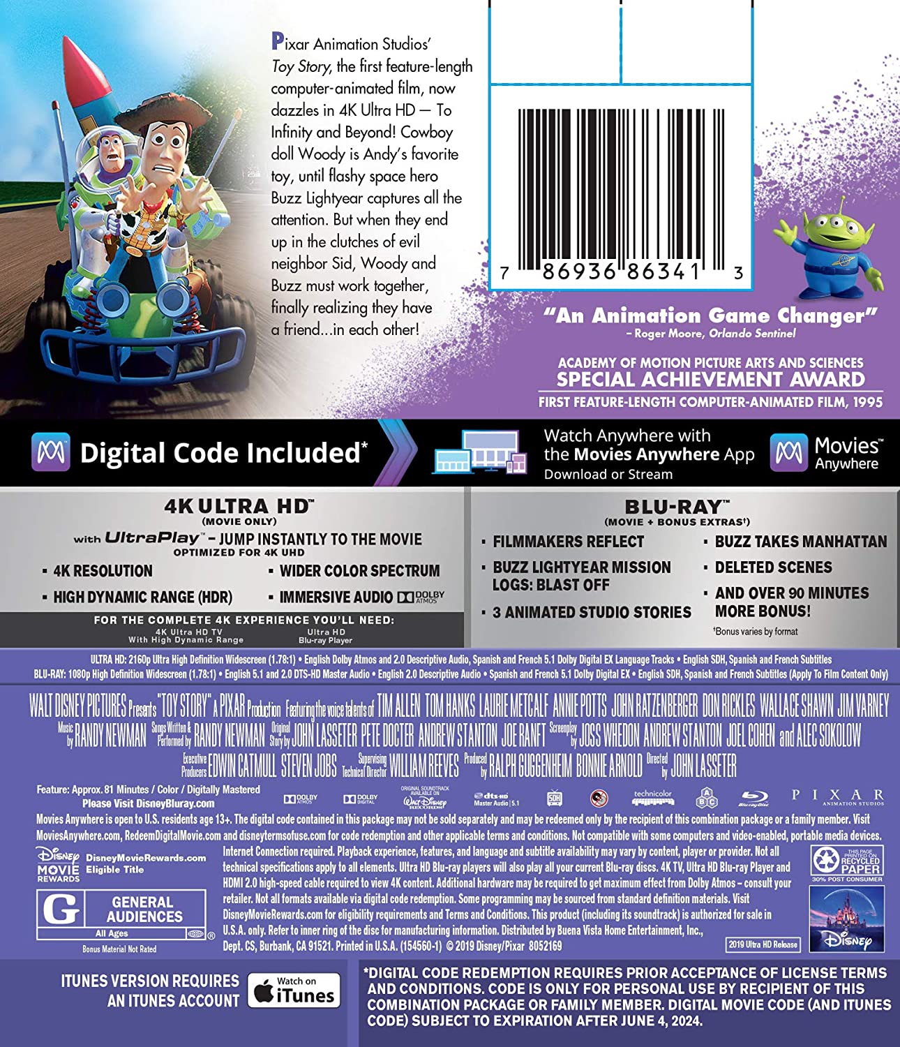 Toy Story Feature 4K UHD