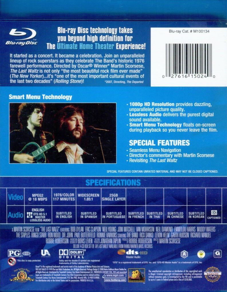 The Last Waltz [Blu-ray]