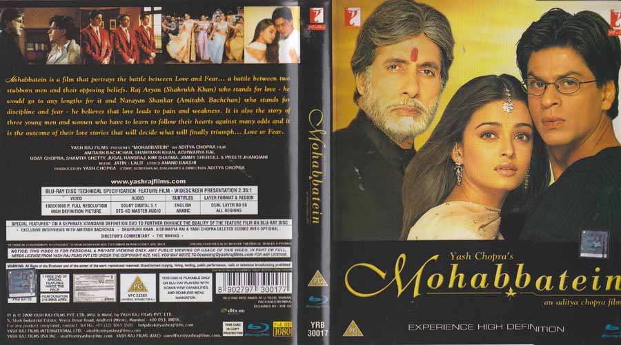 Mohabbatein (Blu-ray)
