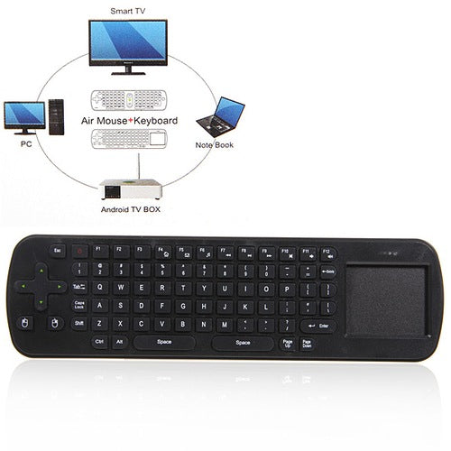 Wonder Secure Measy Rc12 Air Mouse Keyboard Wireless (Rf 2.4G) Connection Rc 12