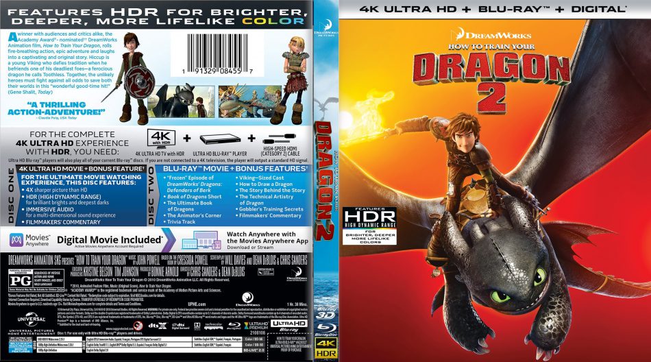 How to Train Your Dragon 2 4K + Blu Ray + Digital