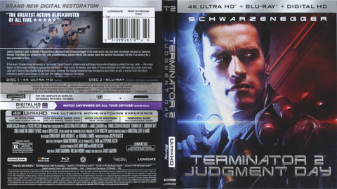 Terminator 2 Judgment Day  4K Ultra UHD Blu Ray Digital