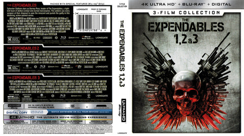The Expendables: 3-Film  4K Ultra HD + Blu-Ray + Digital