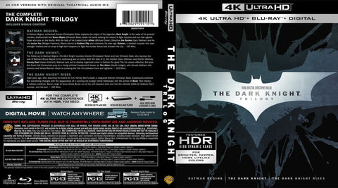 DARK KNIGHT TRILOGY  4K Ultra HD + Blu-Ray + Digital