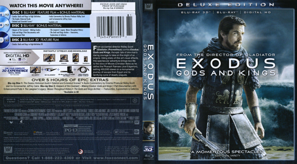 Exodus: Gods & Kings [3D Blu-ray]
