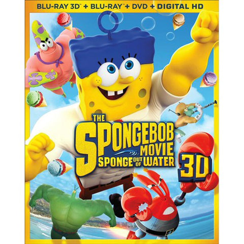 The Spongebob Movie: Sponge Out of Water [Blu-ray 3D + Blu-ray + DVD + Digital HD]