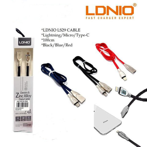 LDNIO LS29 FAST CHARGING CABLE LS29 2.4A