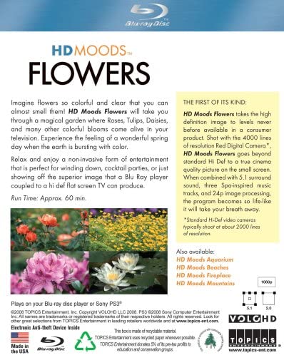 HD Moods Flowers [Blu-ray]