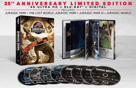 jurassic park  4K Ultra HD + Blu-Ray + Digital 5movie Collection