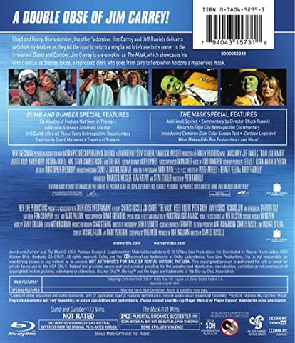 Dumb & Dumber: Unrated / The Mask Blu-ray – Mybeststorepk