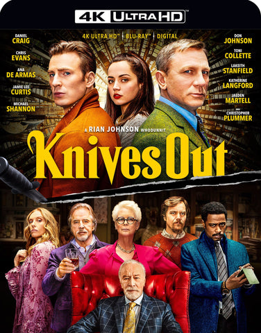 Knives Out 4K  Blu Ray  Digital