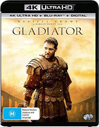 Gladiator 4K UHD / Blu-ray | Russell Crowe | Ridley Scott's | NON-USA Format | Region B