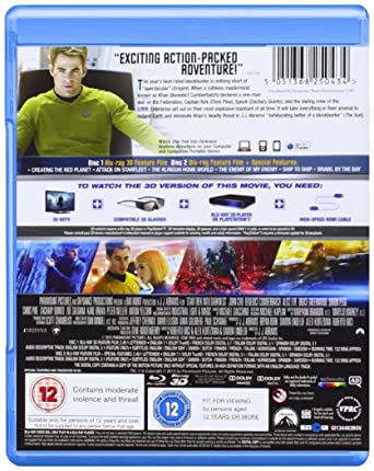 Star Trek Into Darkness Blu-Ray 3D