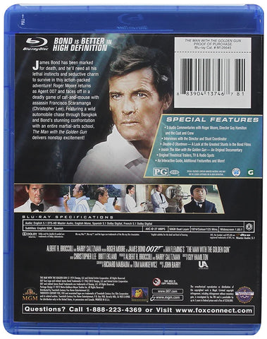 The Man with the Golden Gun 007 Blu-ray