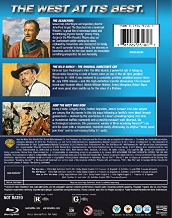 Searchers / Wild Bunch / How the West Was Won (Triple-Feature) [Blu-ray]