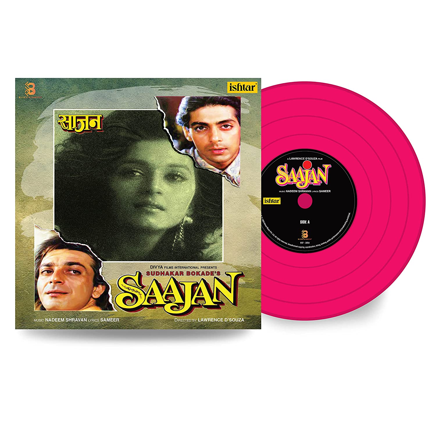 Saajan - Cover Book Fold - Pink Colour - LP Record IN STOCK