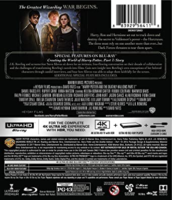 Harry Potter and the Deathly Hallows Part 1  4K Ultra HD + Blu-ray + Digital