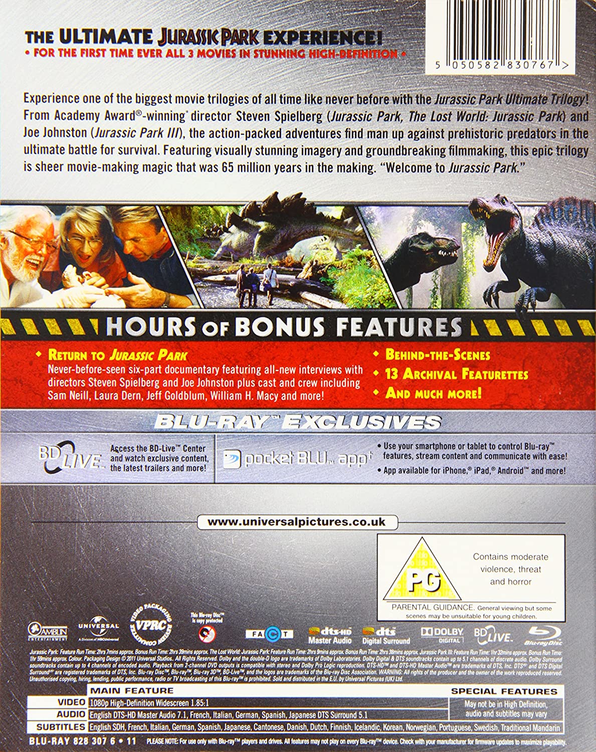 Jurassic Park Ultimate Trilogy (Blu-ray)